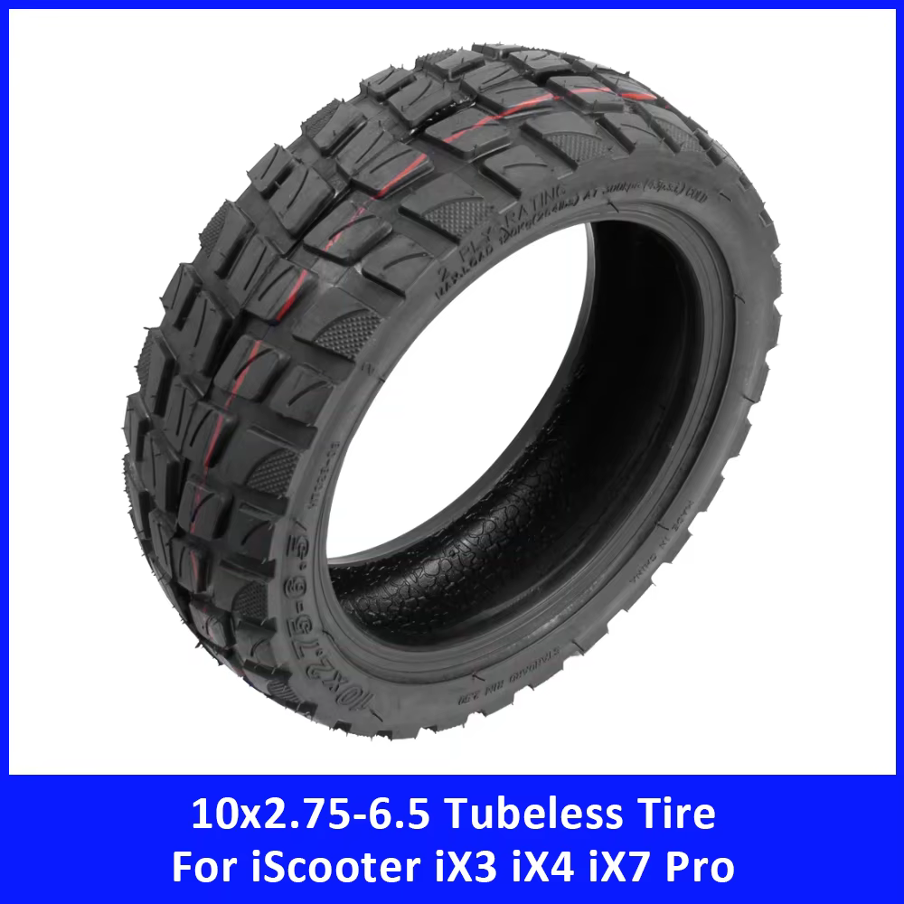 Pneu tubeless 10x2.75-6.5 pour trottinette électrique iScooter iX3 iX4 iX7 Pro
