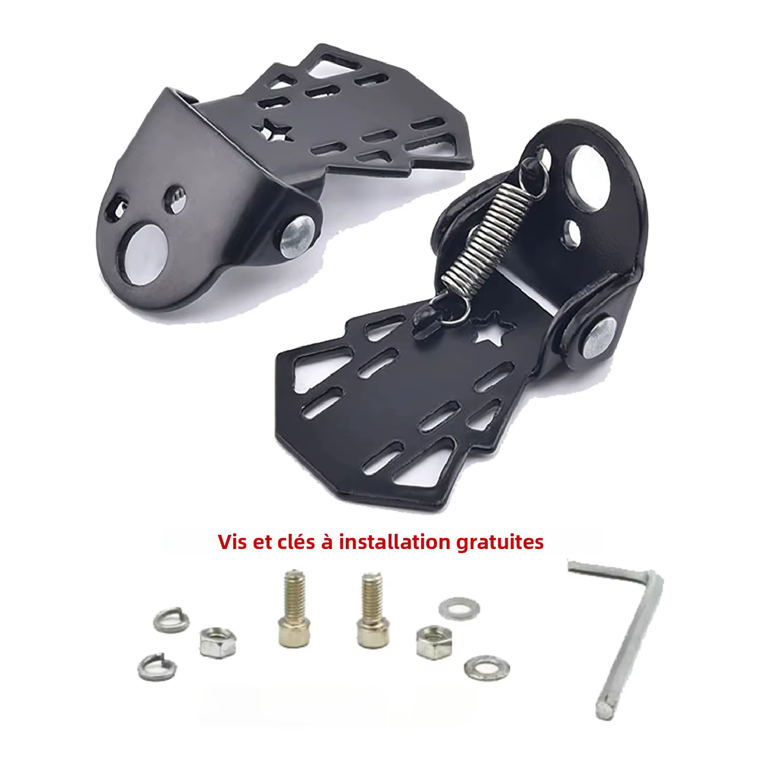 Repose-pieds de moto pliable pour vélo