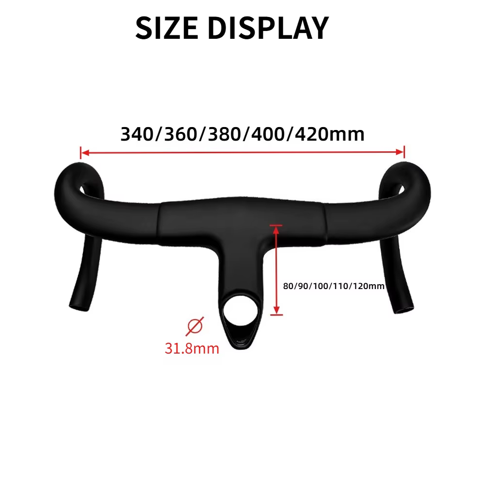Guidon de vélo de route intégré en fibre de carbone T1000 Pinarello