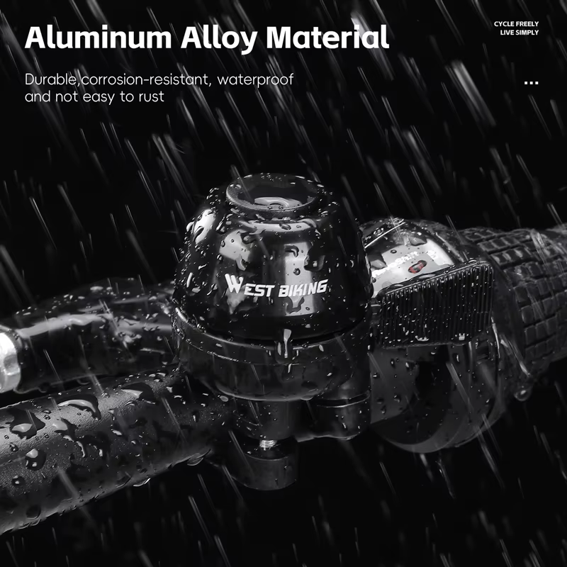 WEST BIKING Mini sonnette de vélo légère