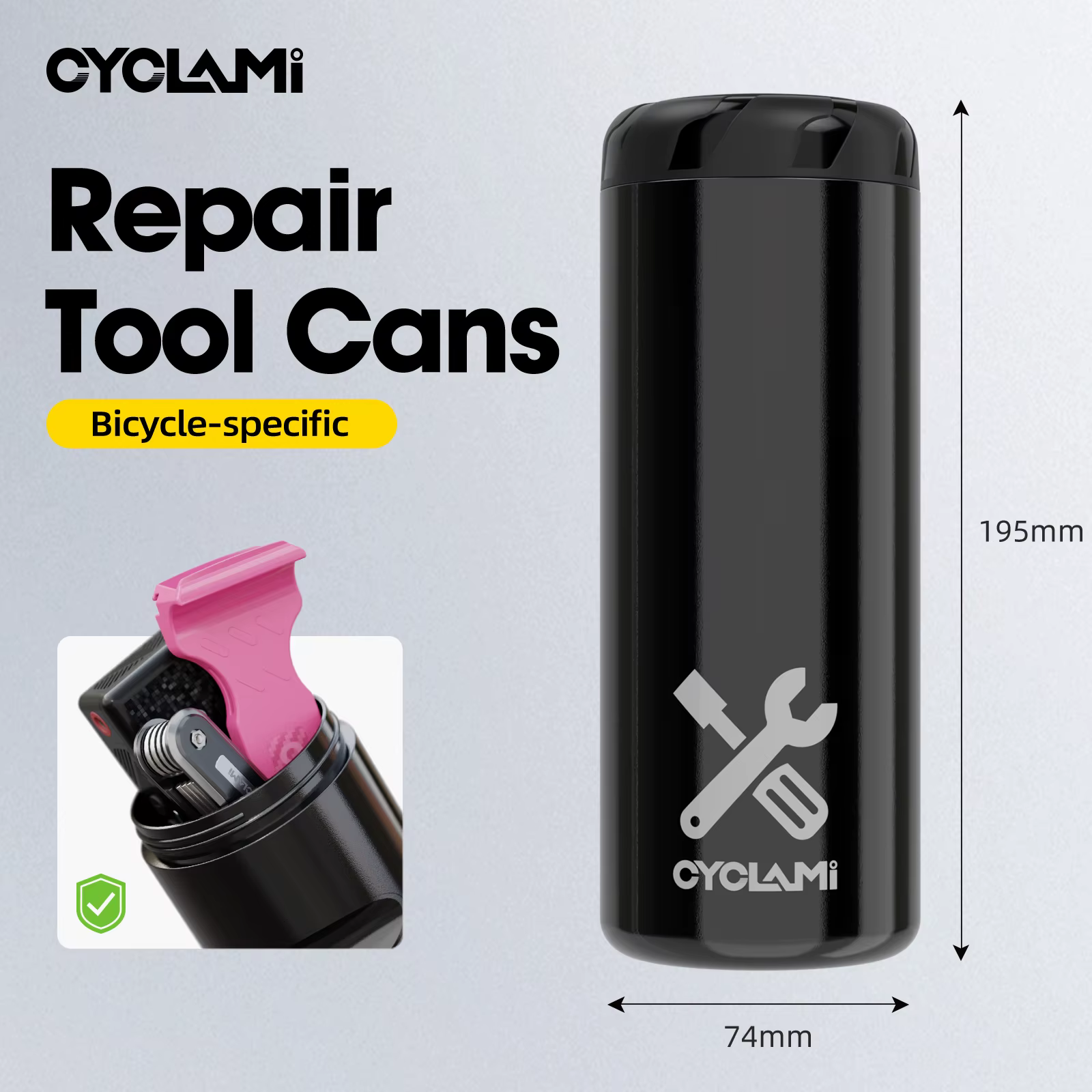 CYCLAMI boîte à outils de cyclisme Portable boîtes à capsules de vélo de route vtt appliquer porte-bidon stockage Kit