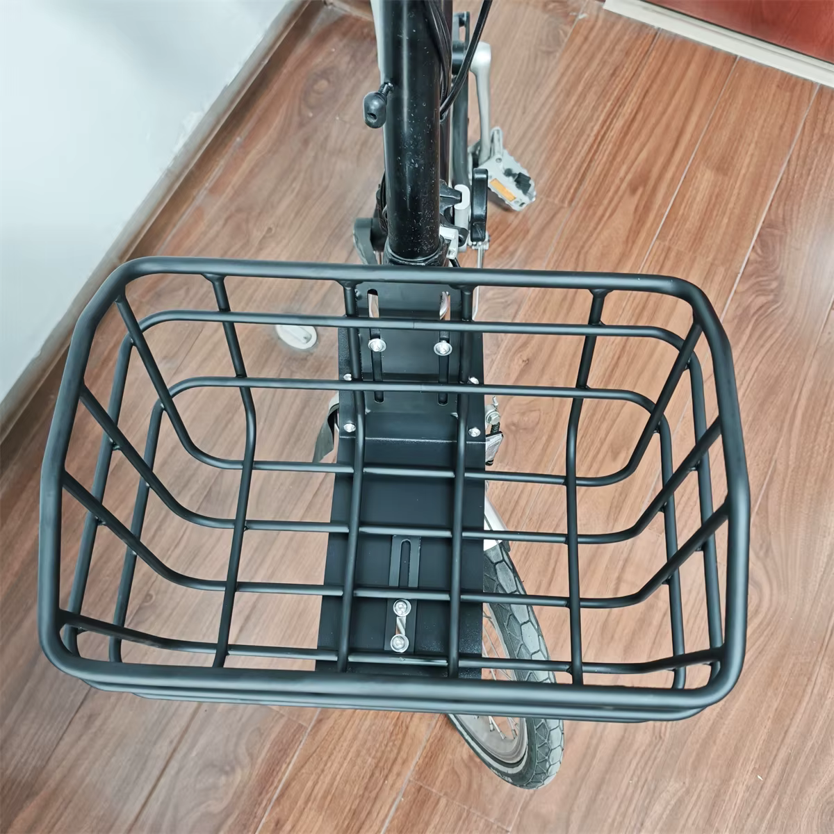 Panier avant pliable en alliage d'aluminium 25x31cm pour vélos Brompton Dahon Java Neo3 - Accessoire porte-légumes