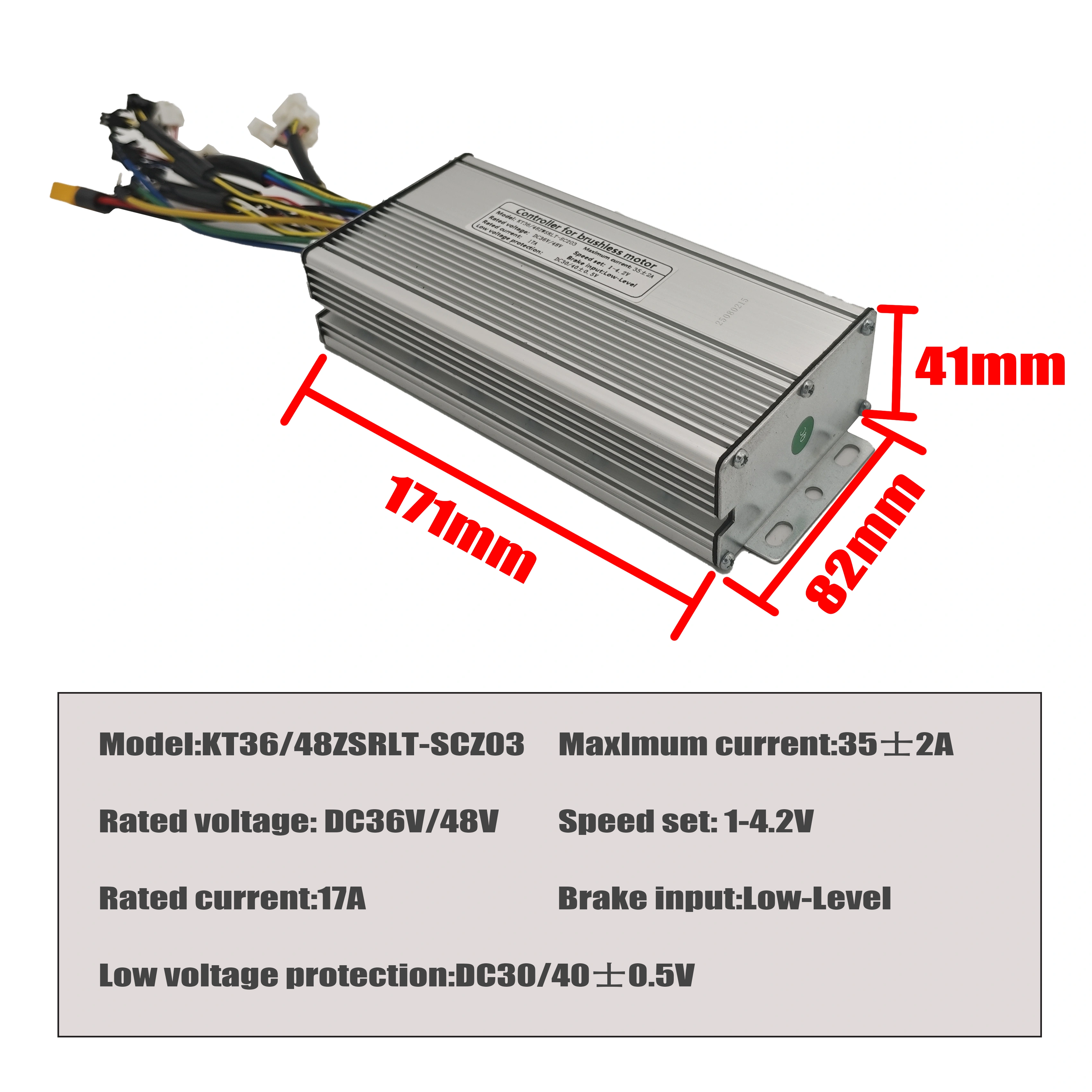 Contrôleur de vélo électrique KT 36V/48V 1000W 1500W 35A