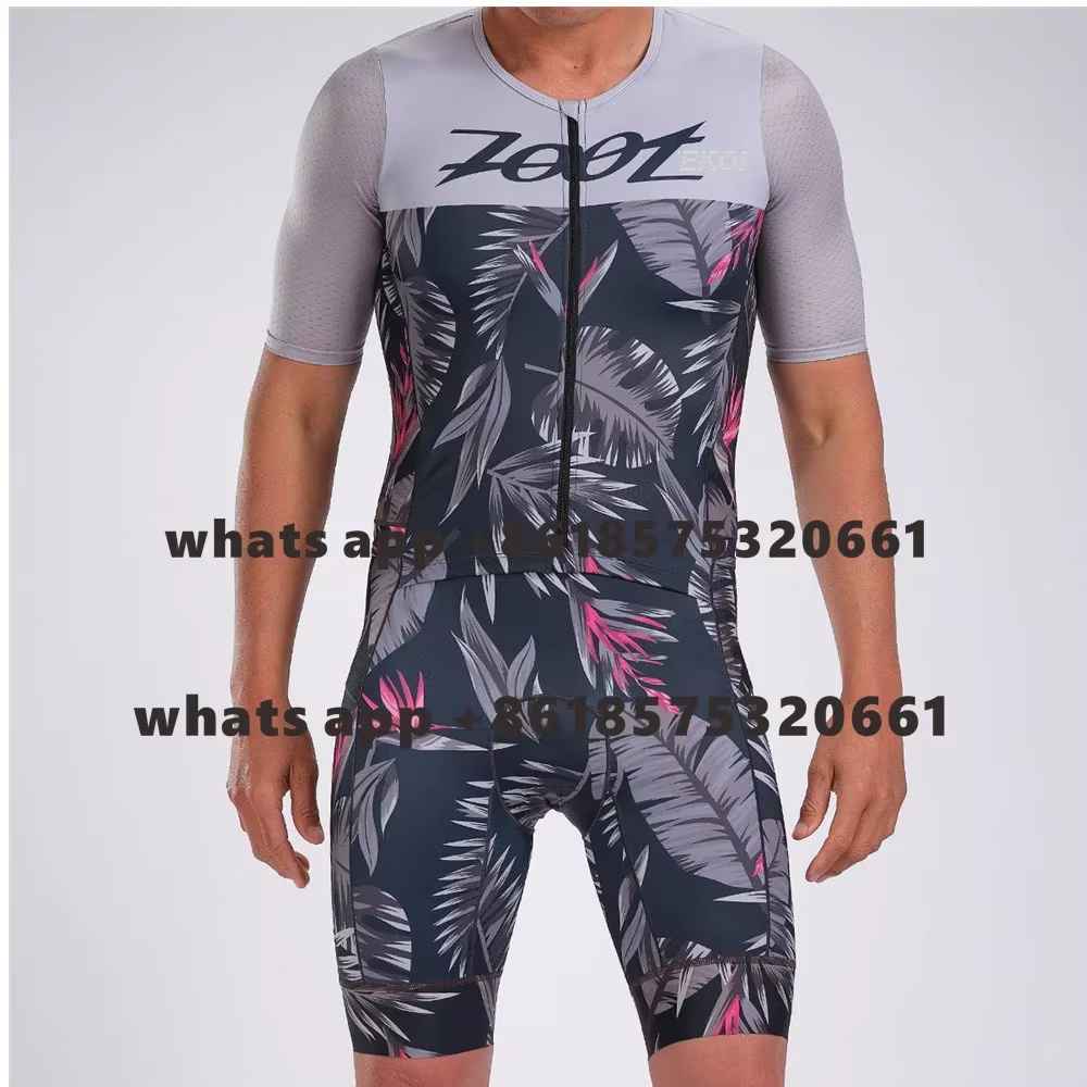 ZOOTEKOI nouveaux hommes cyclisme combinaison Triathlon à manches courtes respirant Trisuit été course body vélo vêtements Ciclismo