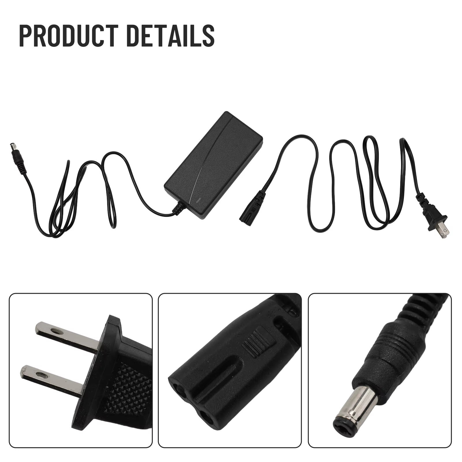 Pour US 42V 2A Scooter chargeur de batterie adaptateur secteur pour 36V vélo électrique pour M365 Scooter électrique batterie pièces de charge
