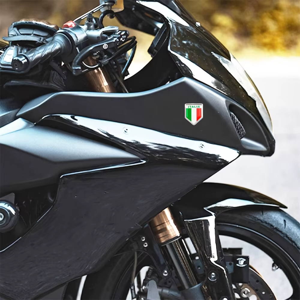 Autocollant d'Emblème Bouclier Drapeau Italie pour Voitures