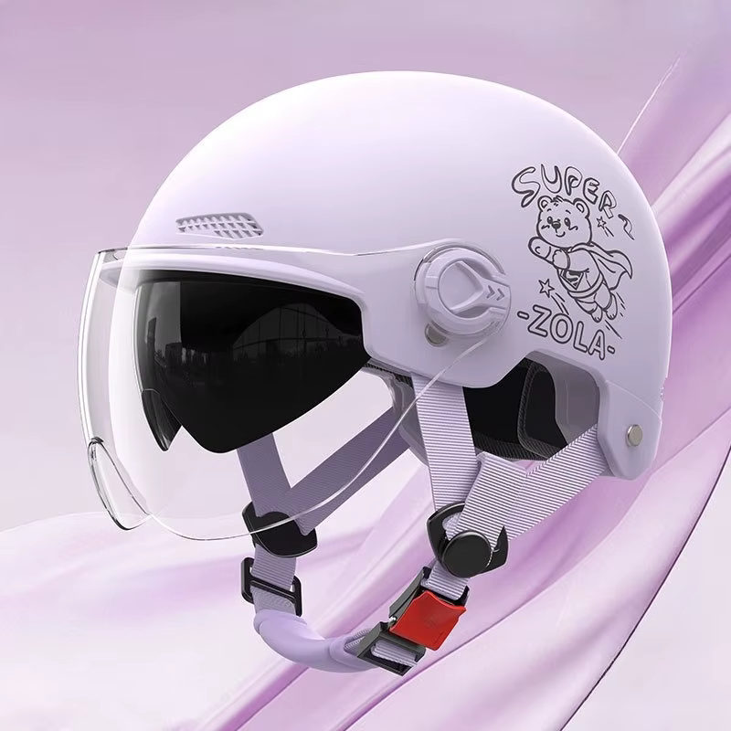 Demi-casque de moto électrique