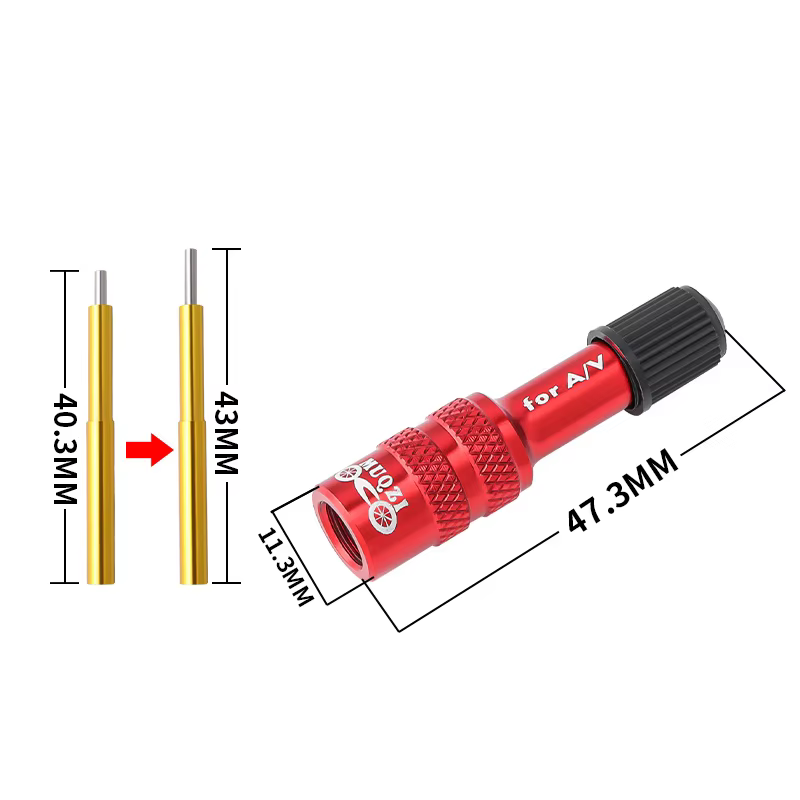 MUQZI adaptateur de Valve de fourche de vélo Schrader