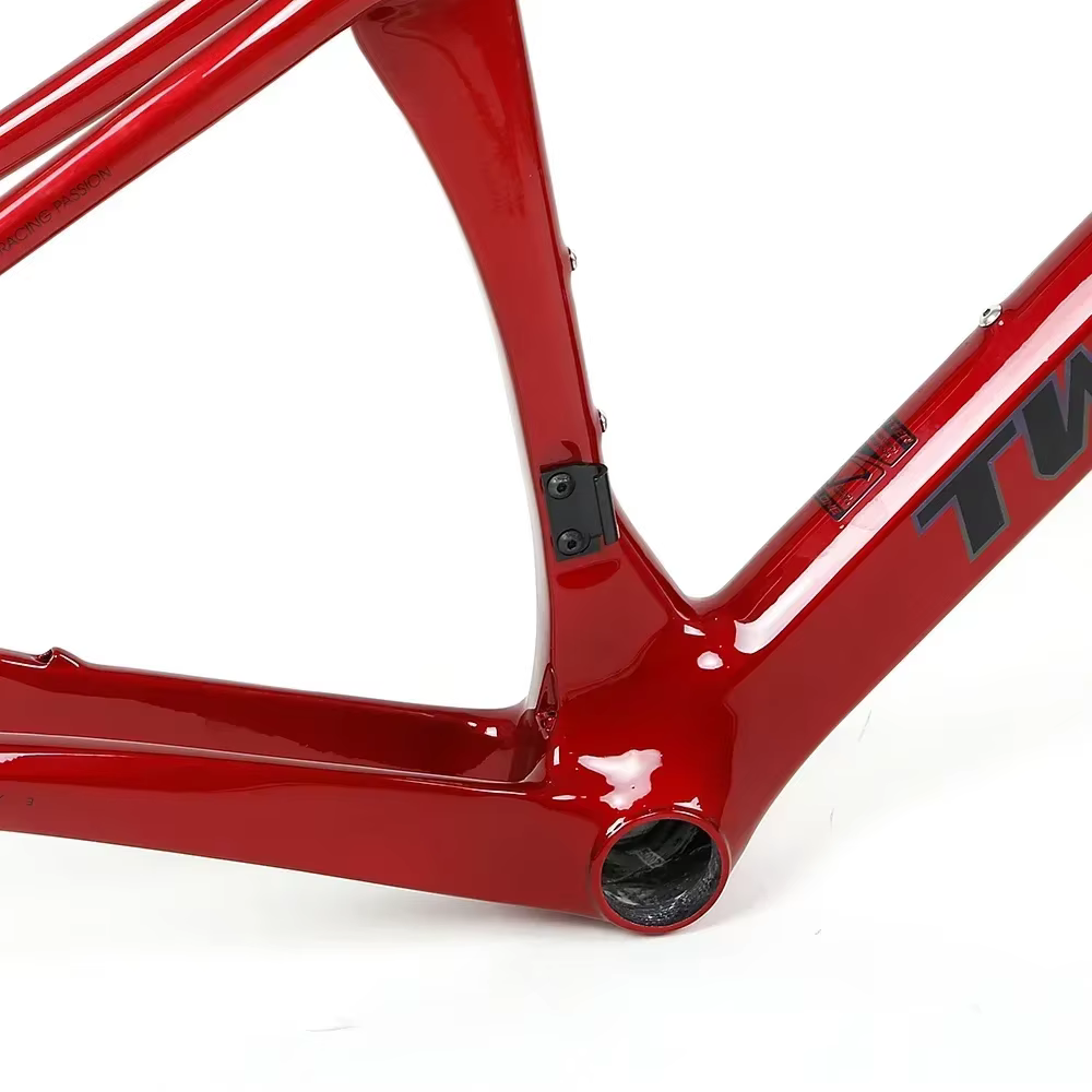 Cadre de vélo de gravier en fibre de carbone T900 TWITTER V3 Breaking Wind Racing 40C avec frein à disque à montage plat et axe traversant 12*142mm