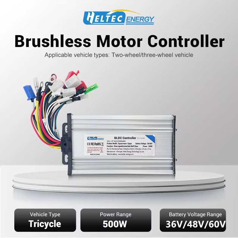 Contrôleur de moteur à courant continu sans balais pour vélo électrique 36V/48V/60V 500W