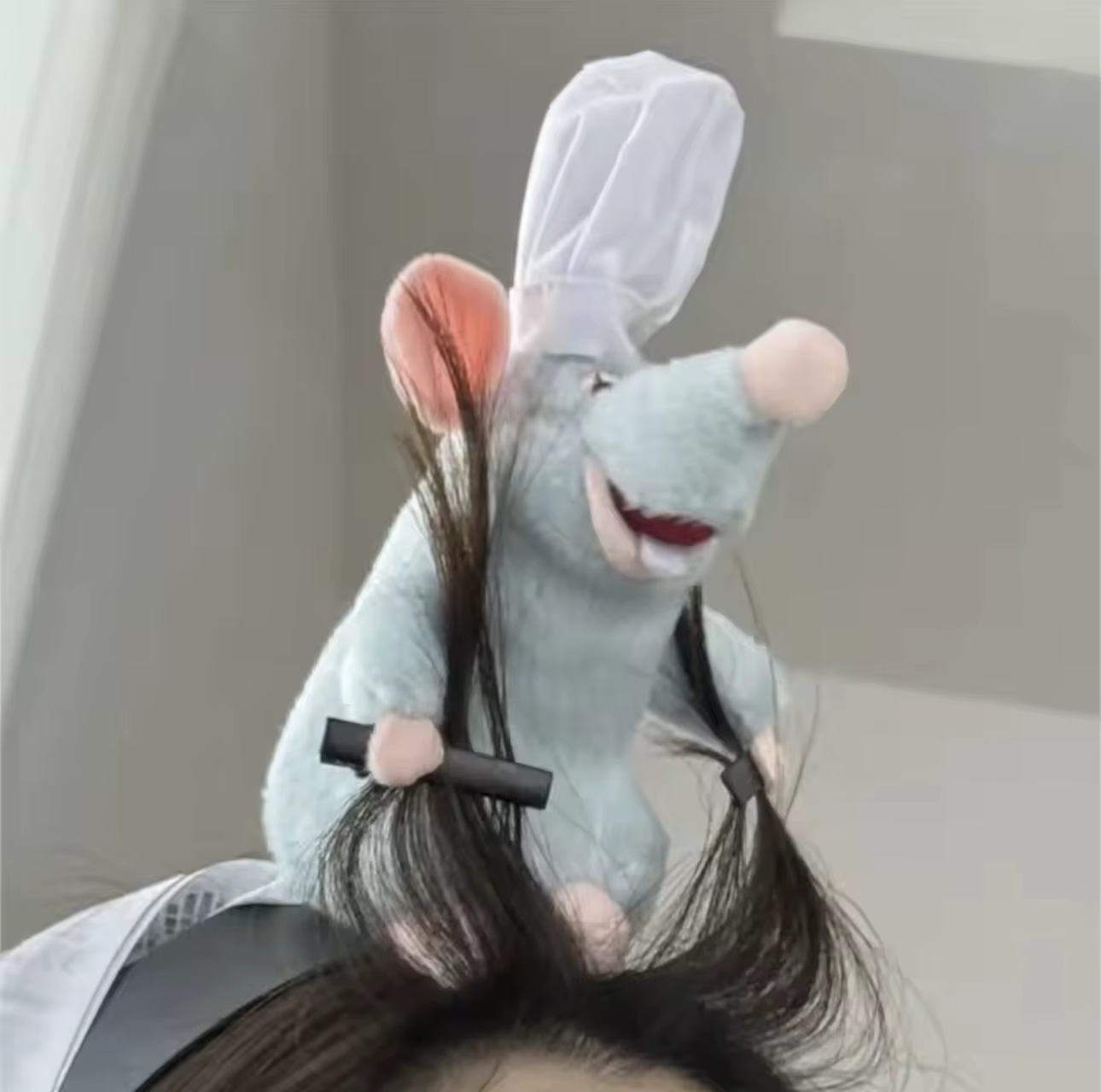 Serre-tête Ratatouille mignon, accessoire capillaire en peluche Kawaii, pince à cheveux large colorée, coiffe créative, cadeau