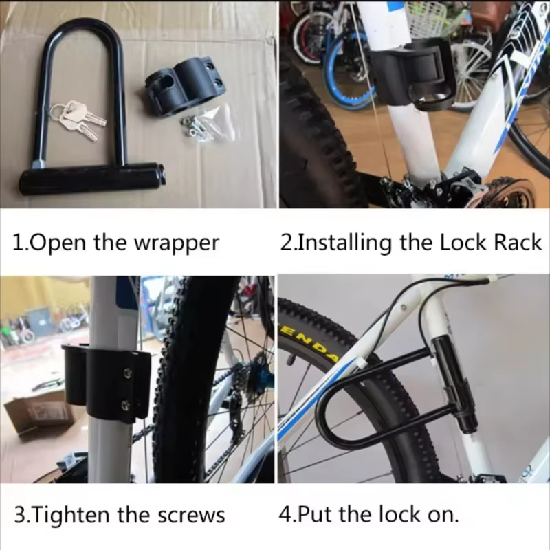 Verrou de vélo en U antivol