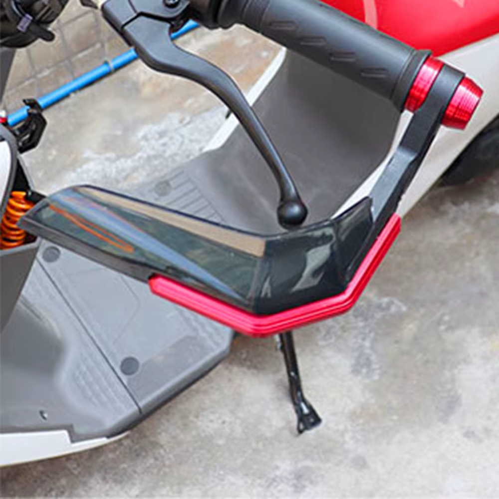 Protecteur de chute 2 pièces pour moto Scooter montagne e-bike en alliage d'aluminium ABS coupe-vent