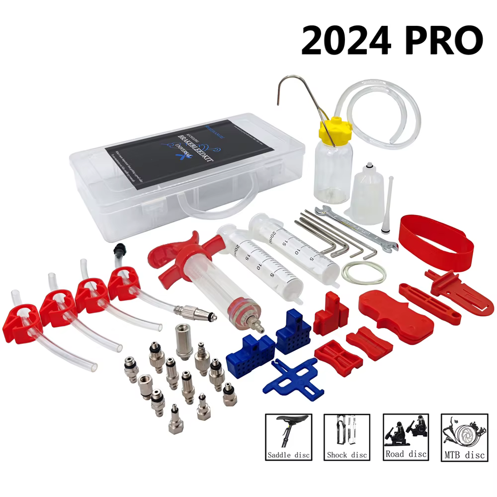 Kit de purge d'huile de frein à disque hydraulique de vélo professionnel, pour SHIMANO,SRAM,Avid, série vtt, outils de réparation de freins de vélo de route, 2024