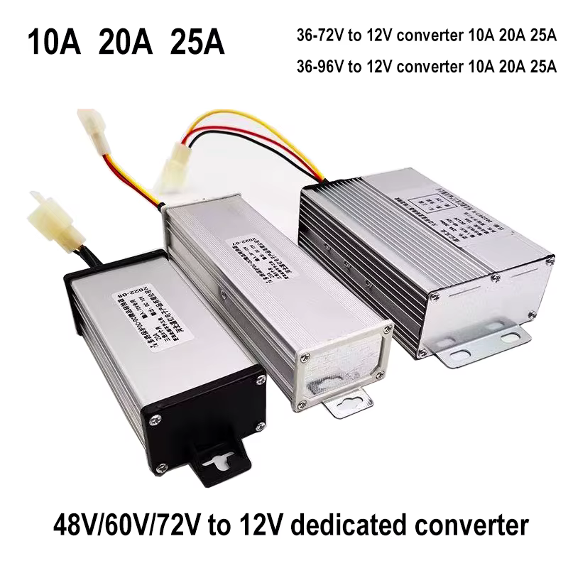 Convertisseur DC pour vélo électrique 48V/60V/72V vers 12V