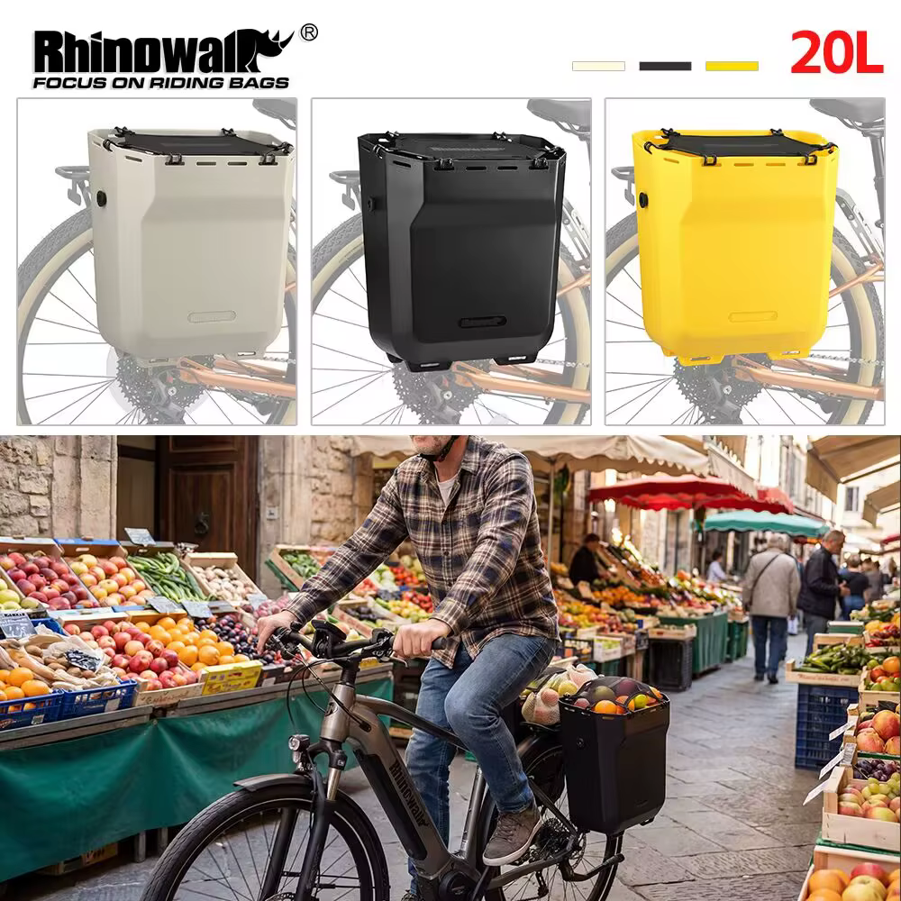 Boîte latérale pour vélo Rhinowalk 20L