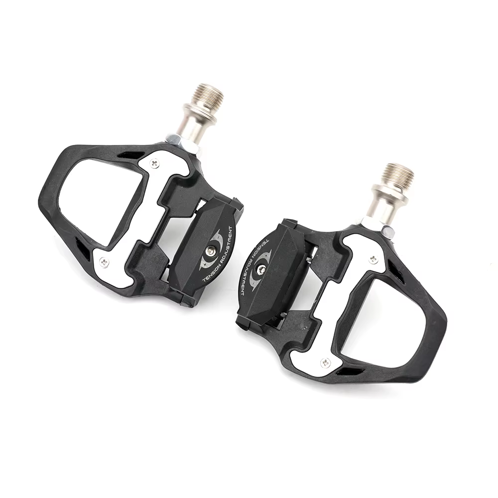 RIRO vélo de route ultraléger pédale sans clip vtt autobloquant cyclisme DU + crampons de roulement système SPD