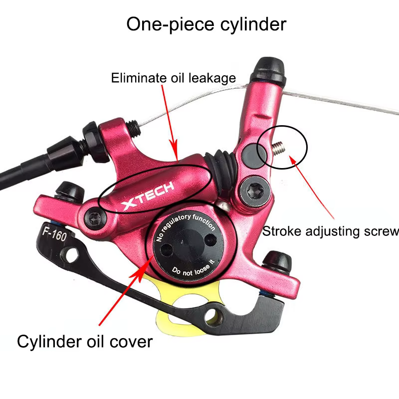 ZOOM HB-100 XTECH vtt Kit de frein à disque hydraulique pour montagne/vélo pliant électrique pinces avant arrière Accessoires de vélo
