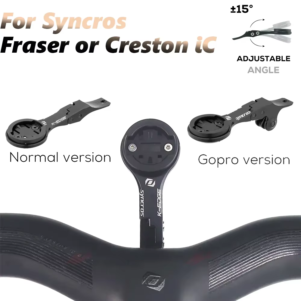 Aluminum Alloy Bike Computer Mount for Syncros Fraser Creston iC Cockpits Compatible with GoPro