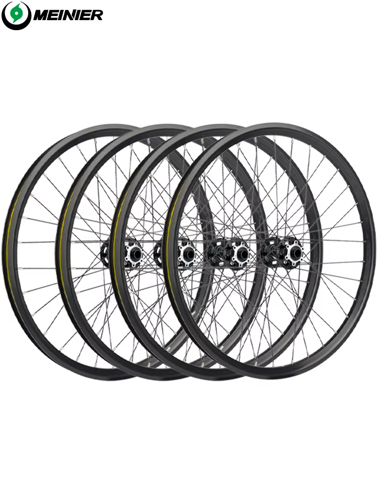 24 pouces vtt roue de vélo AM 32mm large jante moyeu 142 à axe 148mm 6 cliquets frein à disque