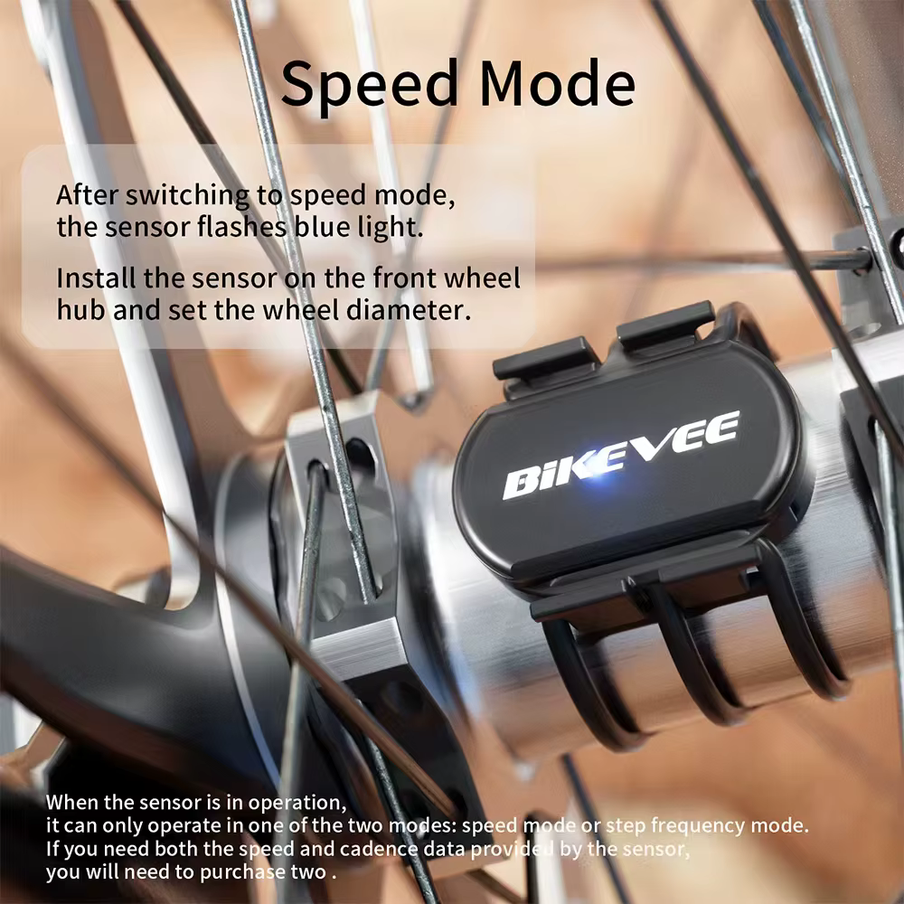 Capteur de vitesse et de cadence sans fil universel, Bluetooth ANT+, compatible avec Rouvy Zwift Garmin Wahoo CooSporide pour ordinateur de vélo