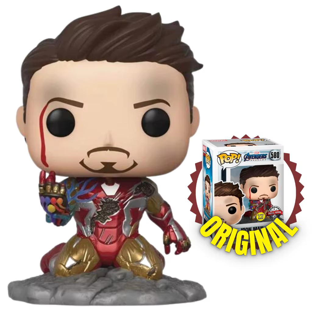 Funko Pop Les Avengers Iron Man 580 #   Figurines d'action en vinyle I AM IRON MAN, édition spéciale, modèle de collection