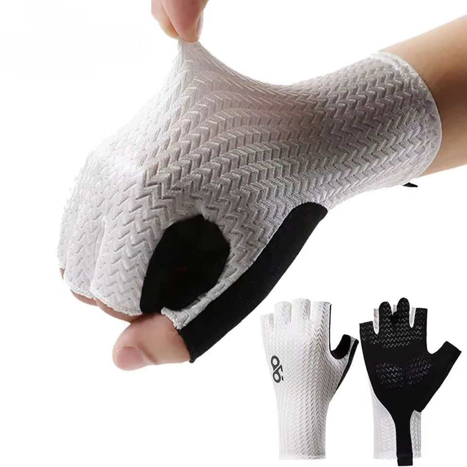 Gants de cyclisme demi-doigt respirants d'été
