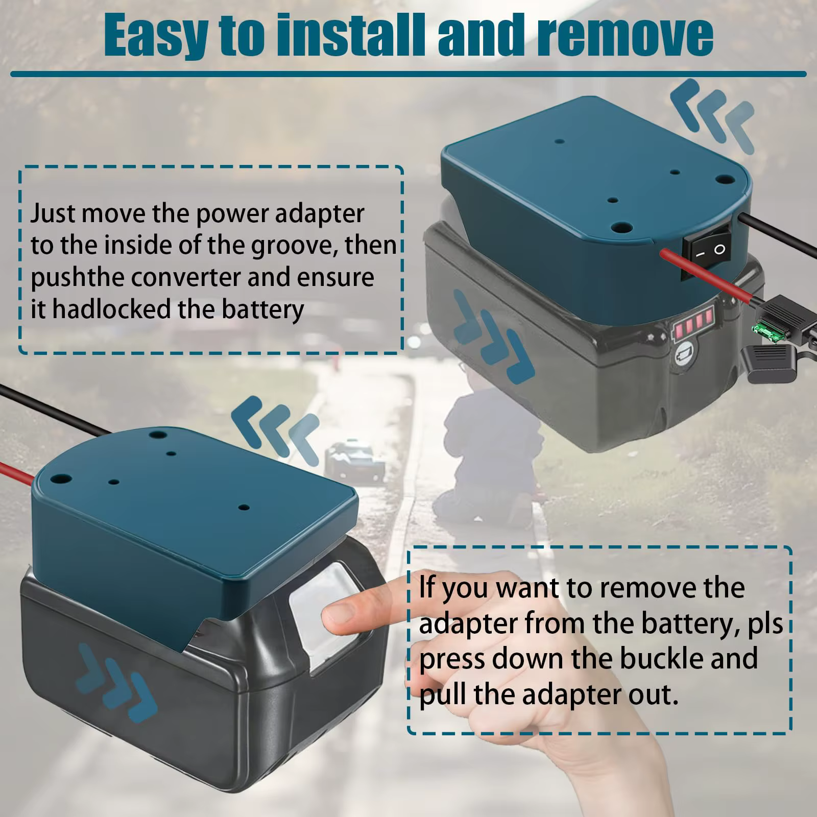 Convertisseur adaptateur de batterie externe pour batterie MT Makita 14V/18V, boîte à outils électriques, Kit d'accessoires, Extension électrique, nouveauté