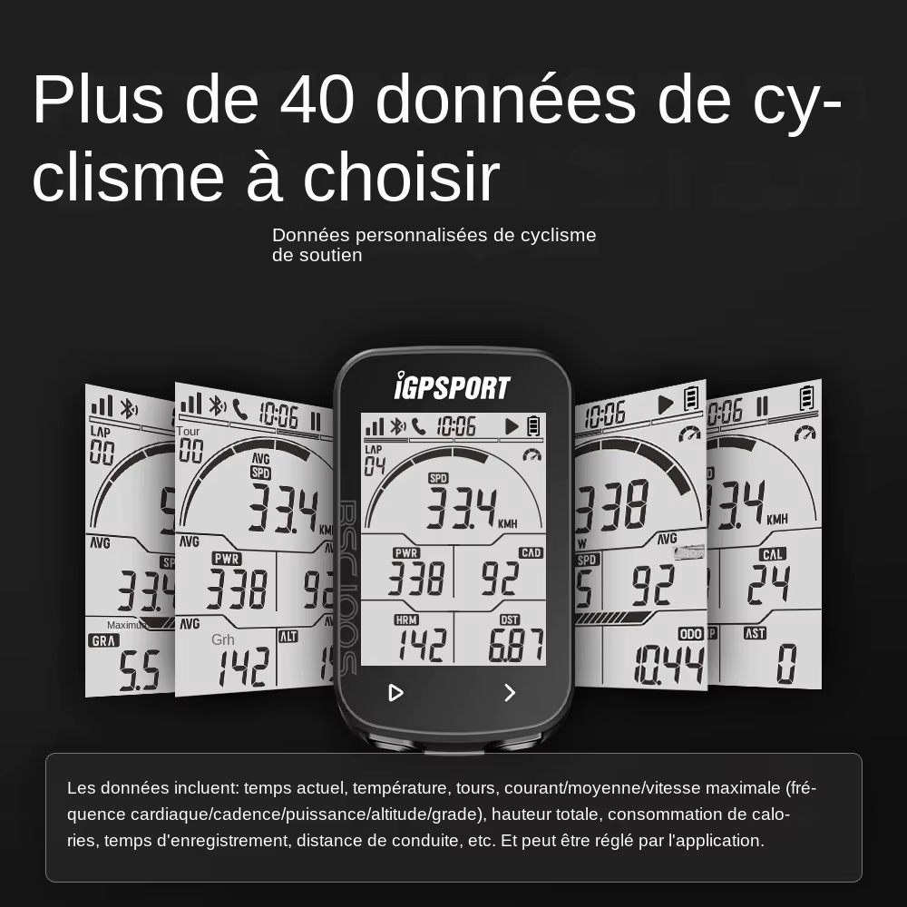 IGPSPORT BSC100S ANT + GPS odomètre vélo ordinateur équitation compteur de vitesse sans fil Support Powermeter 2.6 pouce