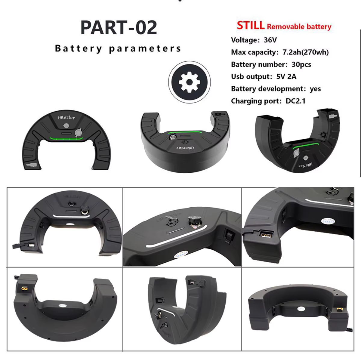 Kit de conversion de vélo électrique intégré avec batterie