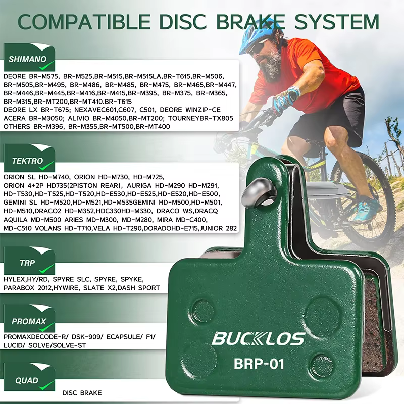 BUCKLOS plaquettes de frein de vélo en céramique Durable