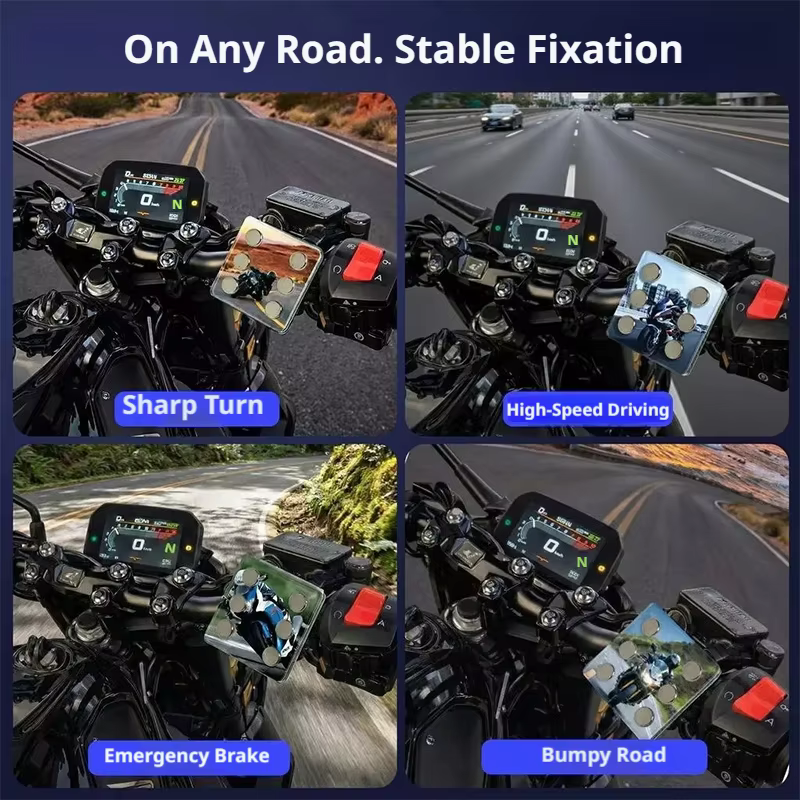 SEAMETAL – support de téléphone magnétique pour guidon de moto