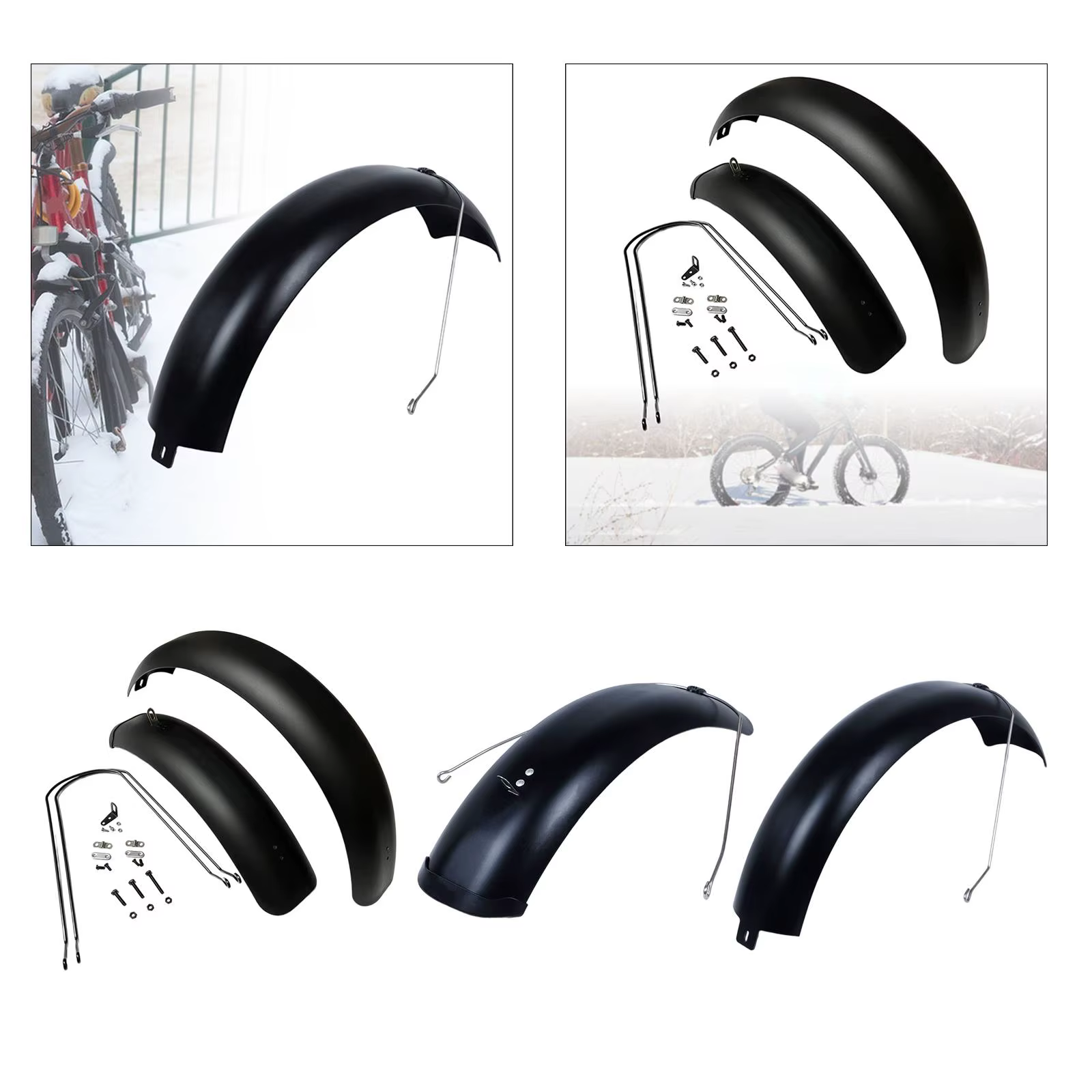 Garde-boue à dégagement rapide pour vélo, 20x5.0 pouces de large, 127mm