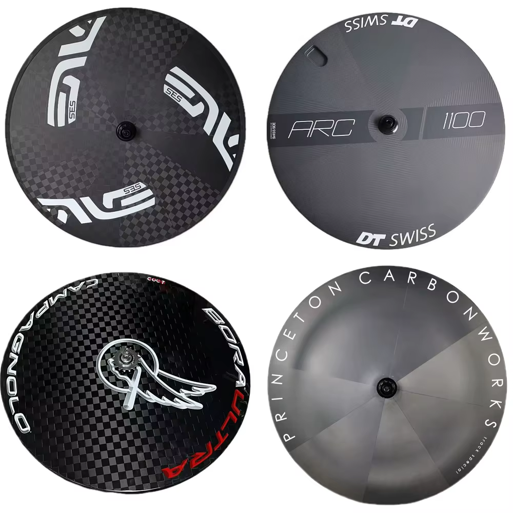 700C T800 seulement roue arrière de vélo de route en Fiber de carbone roues à disque