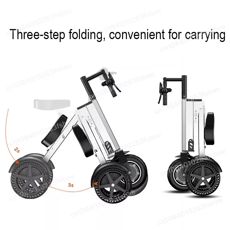 Tricycle électrique pliable à 3 roues