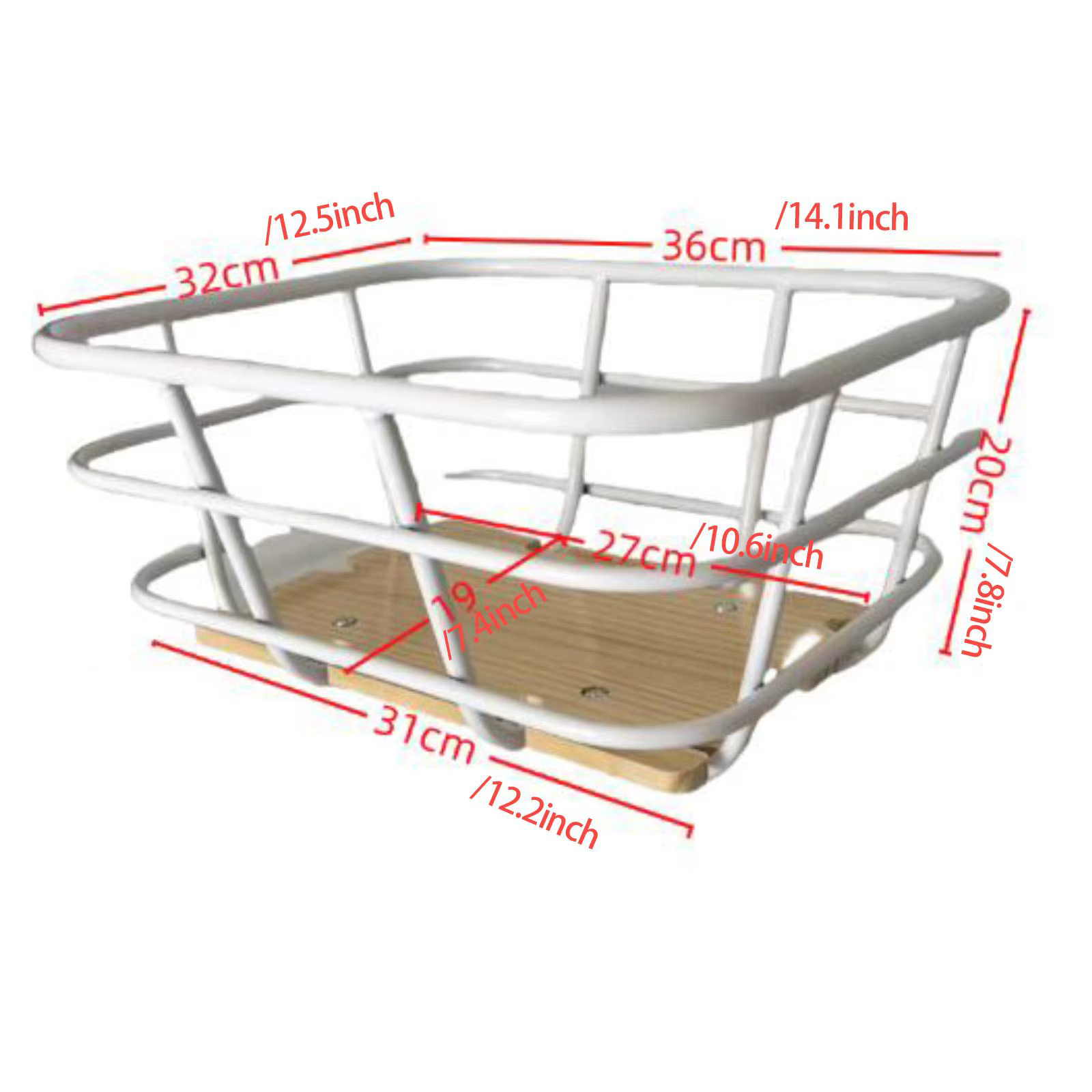 Panier avant de vélo, support de chargement de vélo
