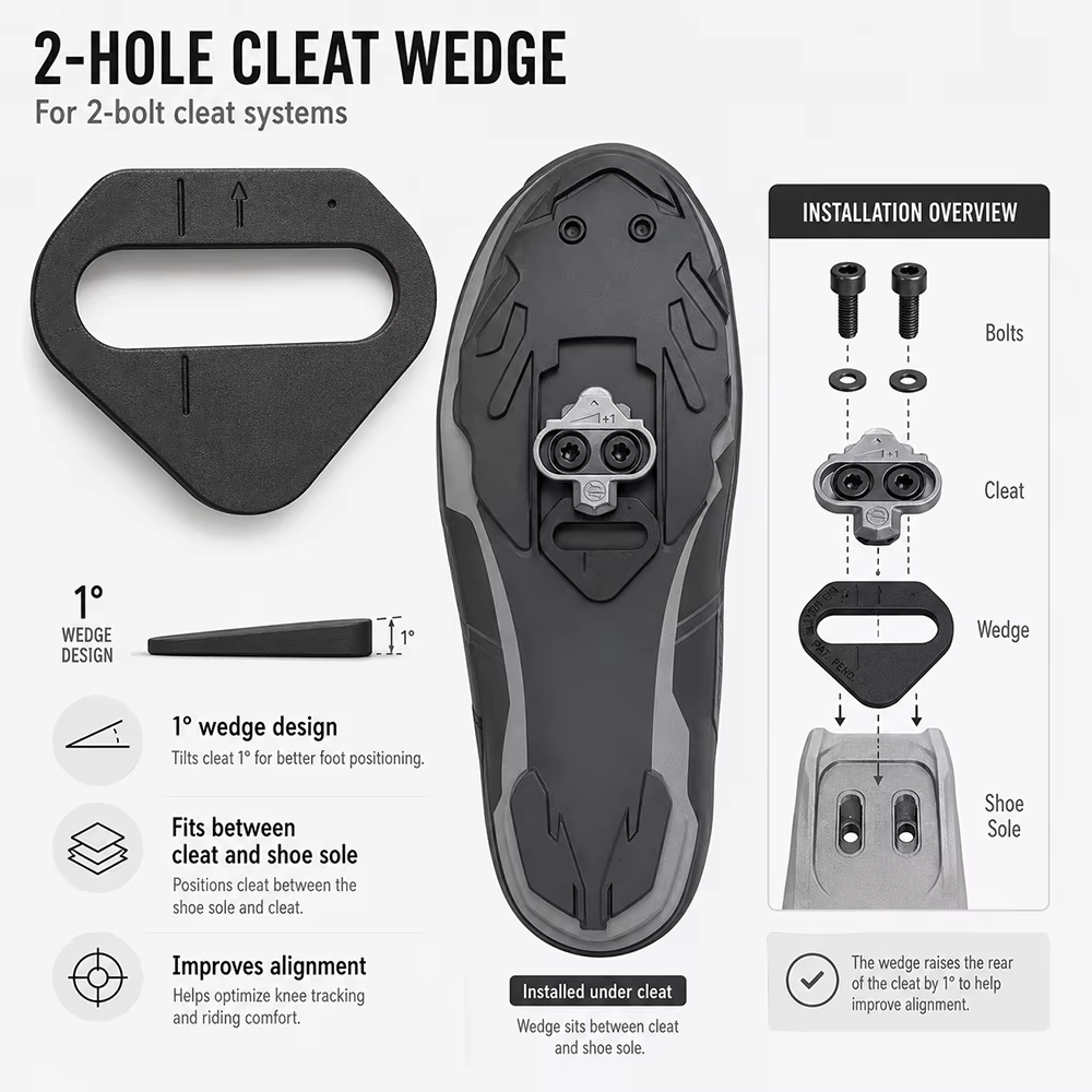 Cales de taquet BikeFit pour Shimano Road SPD-SL KEO & vtt SPD ATAC SpeedPlay manivelle Bros crampons 8 pièces/paquet raccord de vélo
