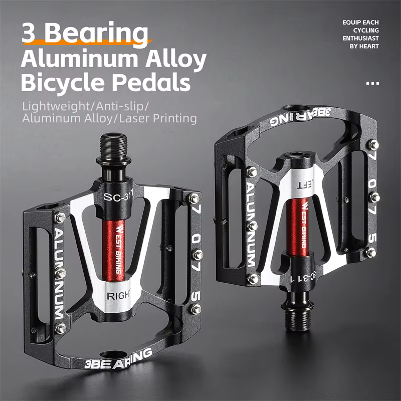 Pédales de vélo en alliage d'aluminium CNC 7075