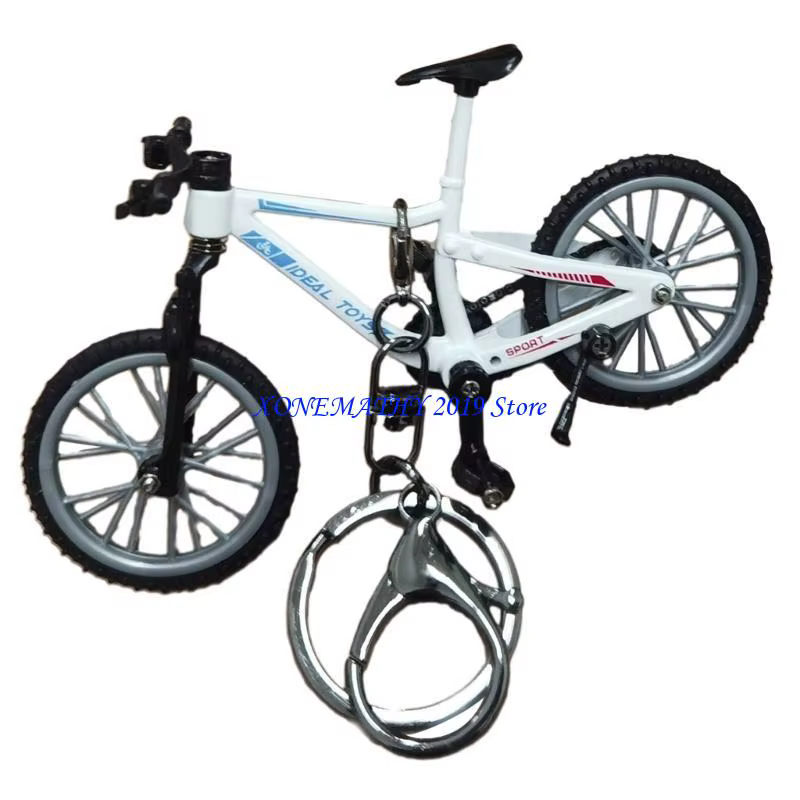 F42F porte-clés tendance avec doigt en forme vélo