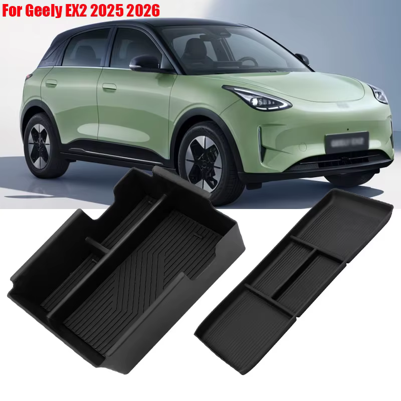 Accoudoir de commande centrale pour Geely EX2 2025 2026, boîte de rangement, plateau de rangement, rangement de voiture, accessoires d'intérieur