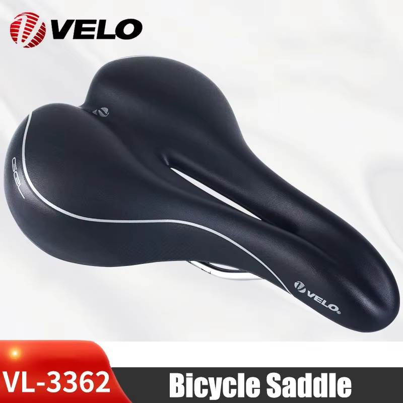 Conductrice O VL-3362 Vélo De Route Selle Silicone Gel PU Épaissir Creux Respirant Confortable VTT