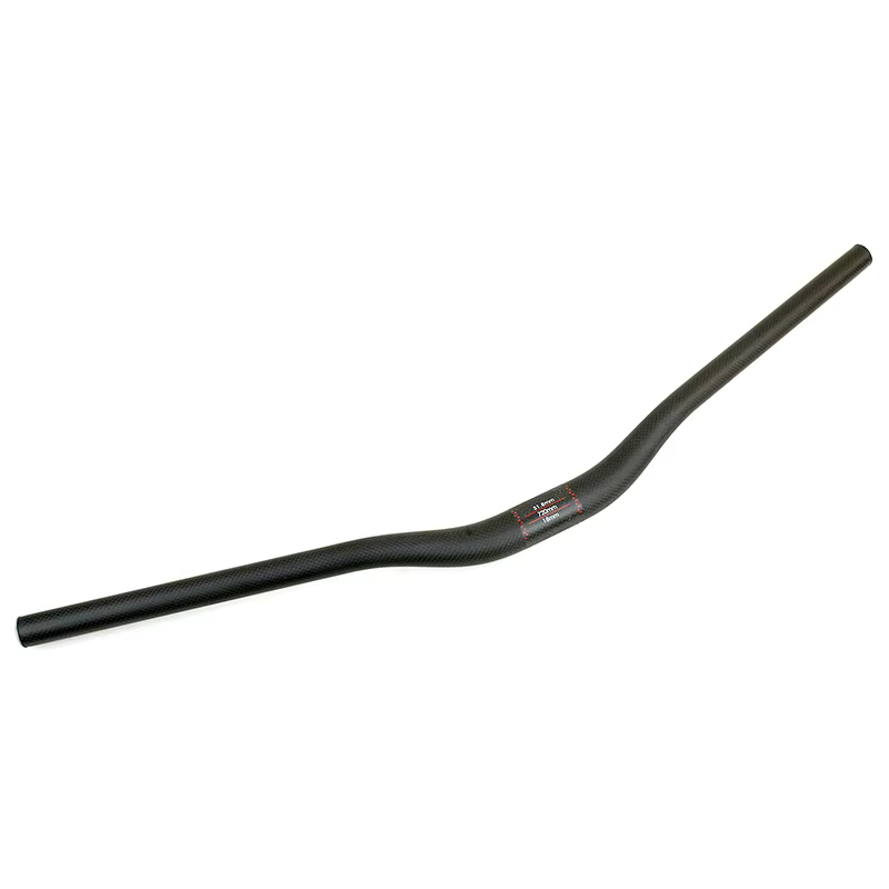 Guidon de vélo de course entièrement en fibre de carbone mat 3K