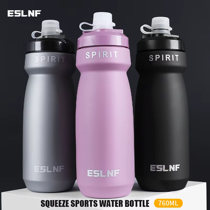 ESLNF Bouteille d'eau de vélo de grande capacité de 760 ml pour vélos de montagne et de route - Équipement de cyclisme portable