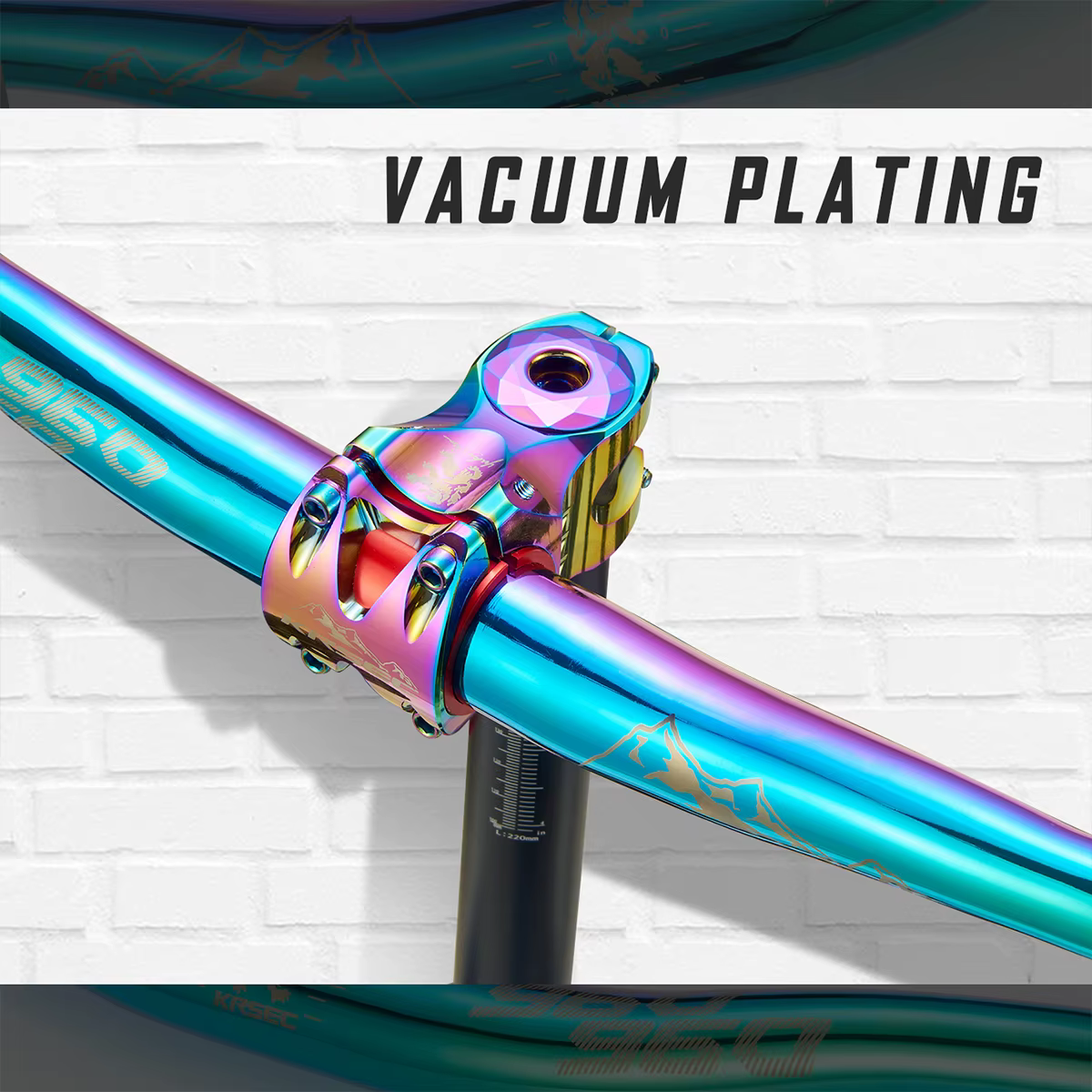 Guidon de vélo de montagne KRSEC31.8MM en alliage d'aluminium