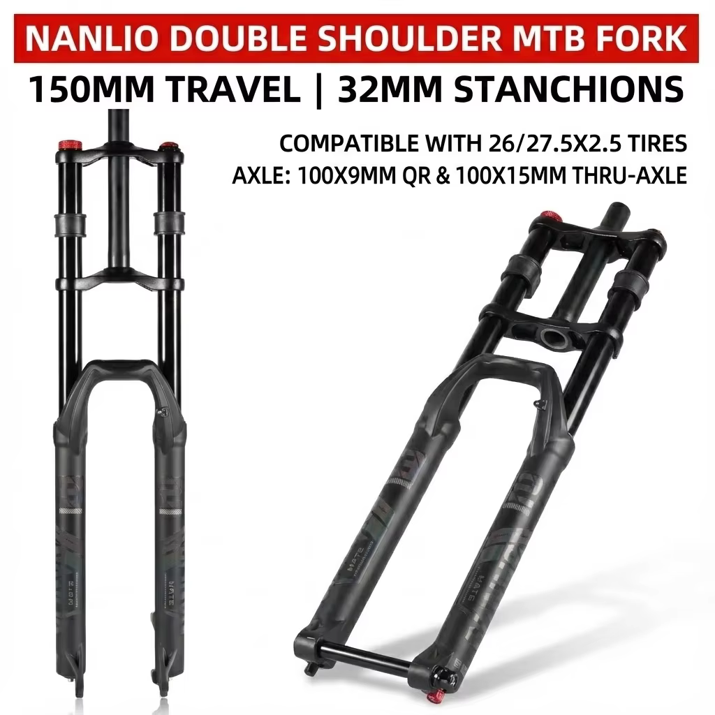 Double couronne VTT fourche pneumatique 27