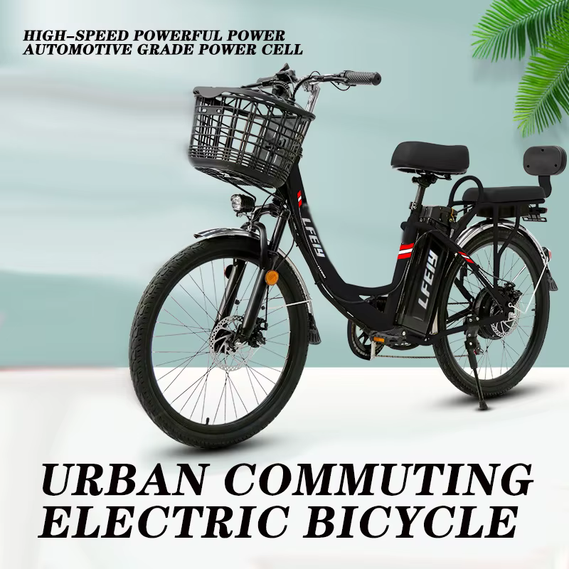 48V 350W vélo électrique pour adultes déplacement en ville 7 vitesses 26 pouces