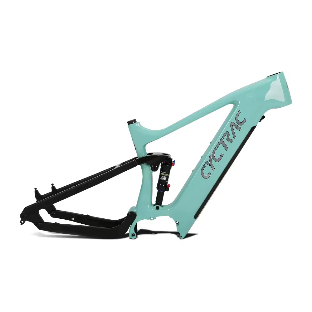 TWITTER EM6 cadre de vélo électrique à double suspension en alliage d'aluminium 29*2.4 pour moteur Bafang amortisseur 200*55 (24/24) stroke140