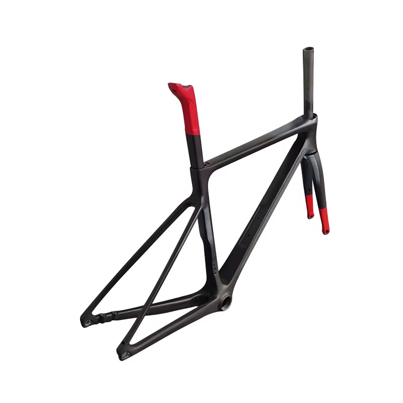 CHAUD! Nouveau cadre de vélo de route en carbone V4Rs T1100 revêtement rouge et noir classique