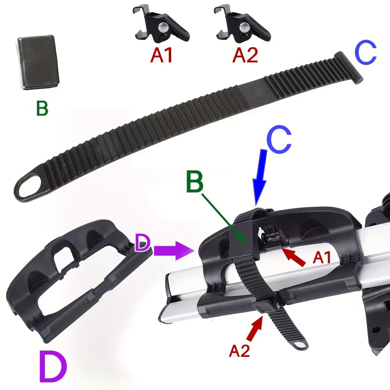 Support universel pour porte-roues arrière de vélo