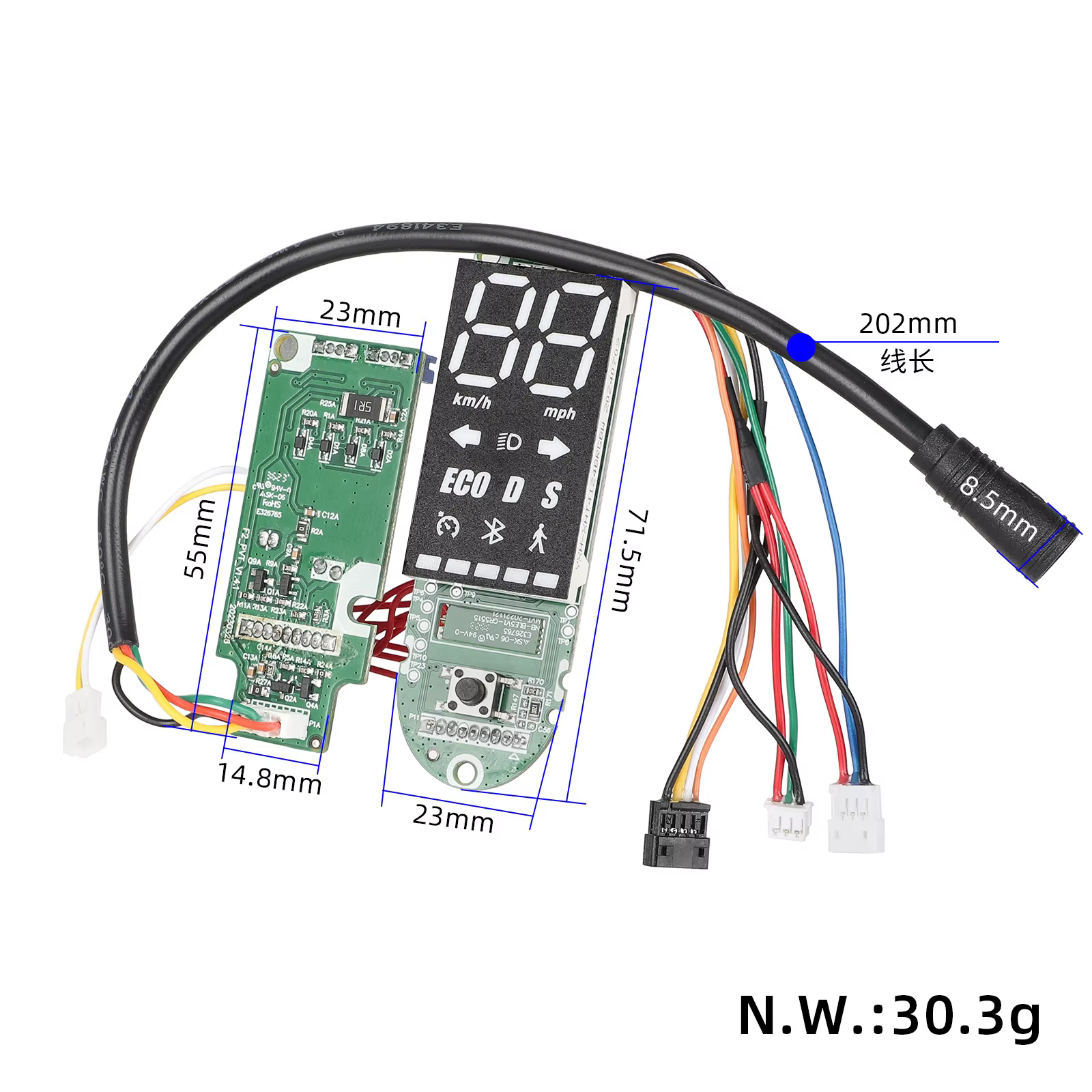 Pièces de rechange pour trottinette électrique Ninebot Segway F2 F2Plus F2Pro, contrôleur sans balais 36V, kit de tableau de bord Bluetooth